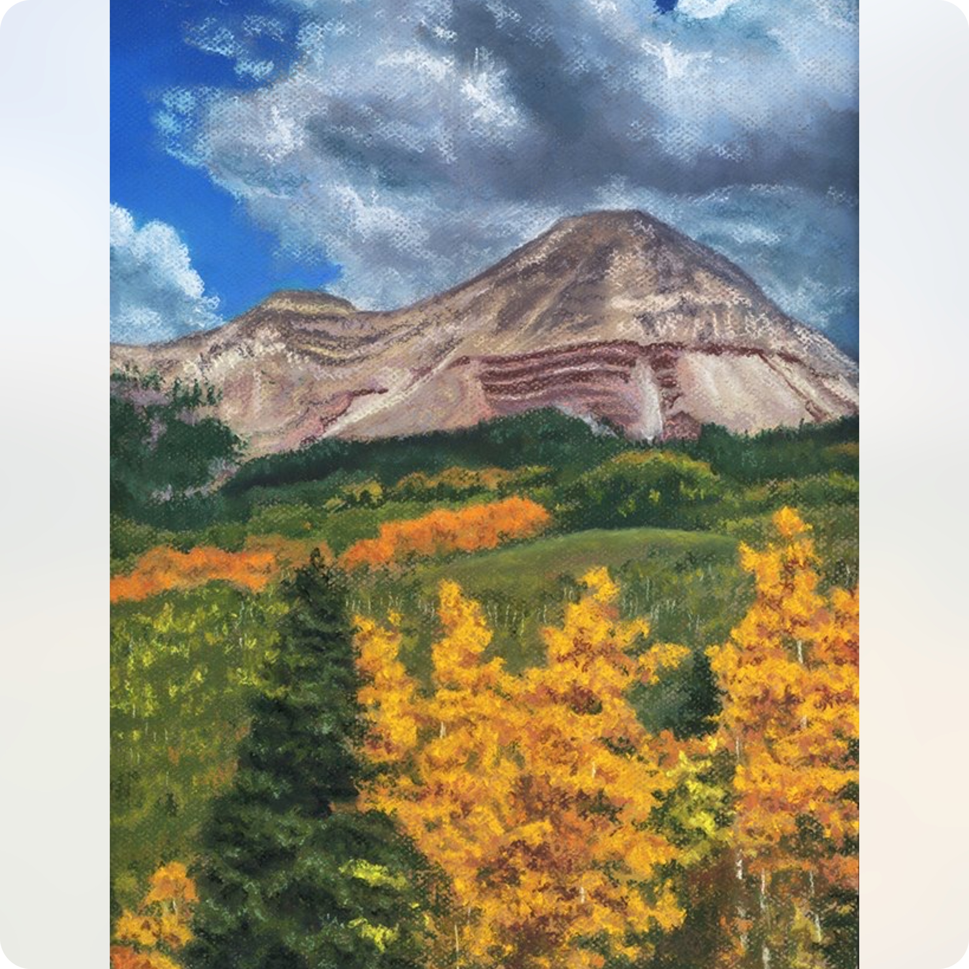 Engineer Mountain Aspen Trees Print