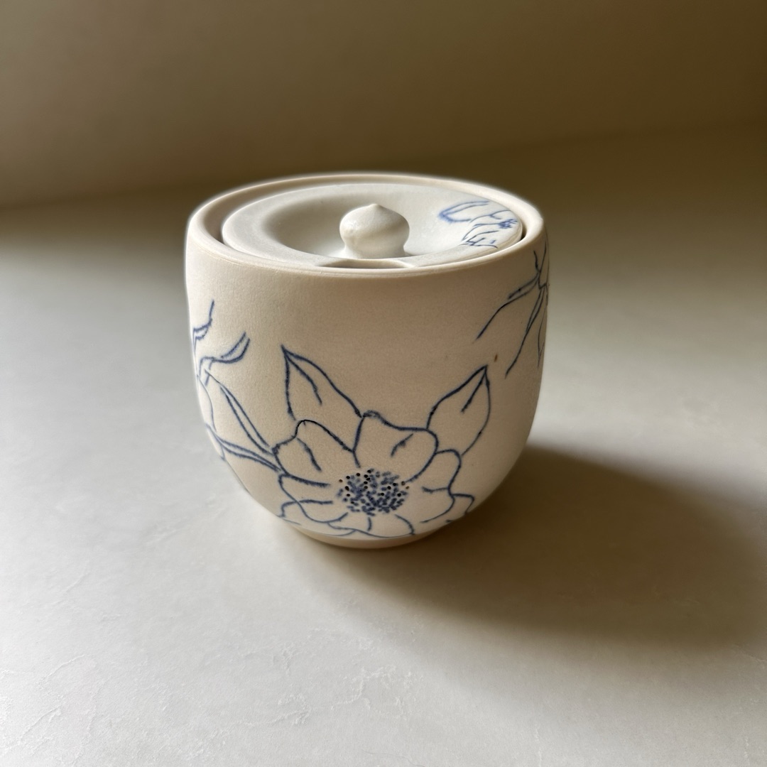 Porcelain Honey Pot