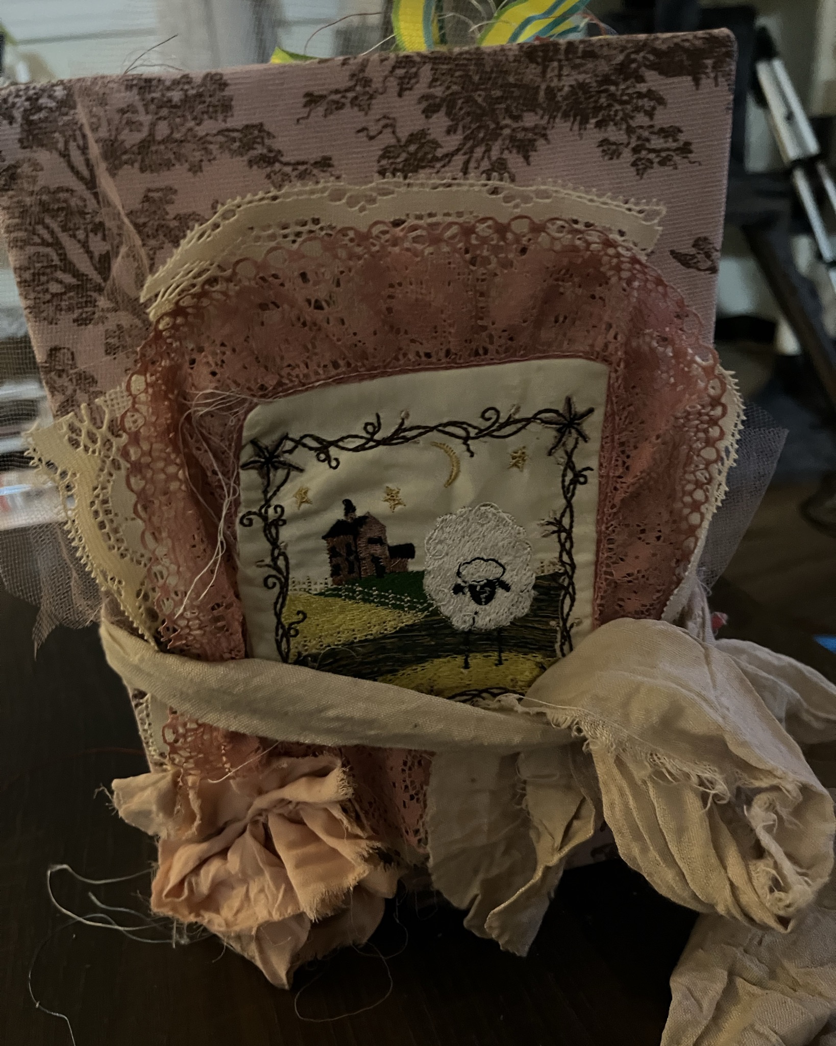 Handmade farm junk journal