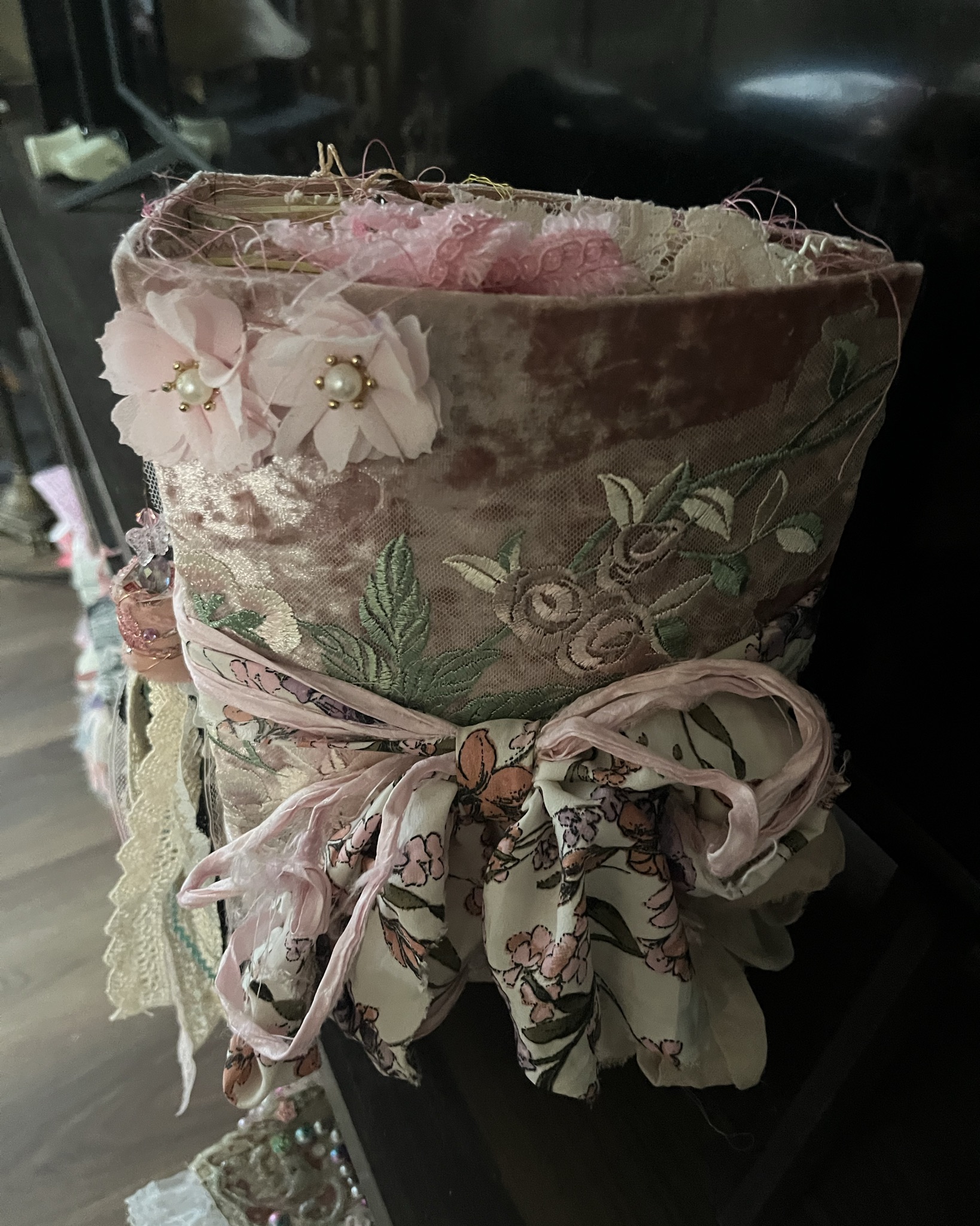 Pink handmade junk journal
