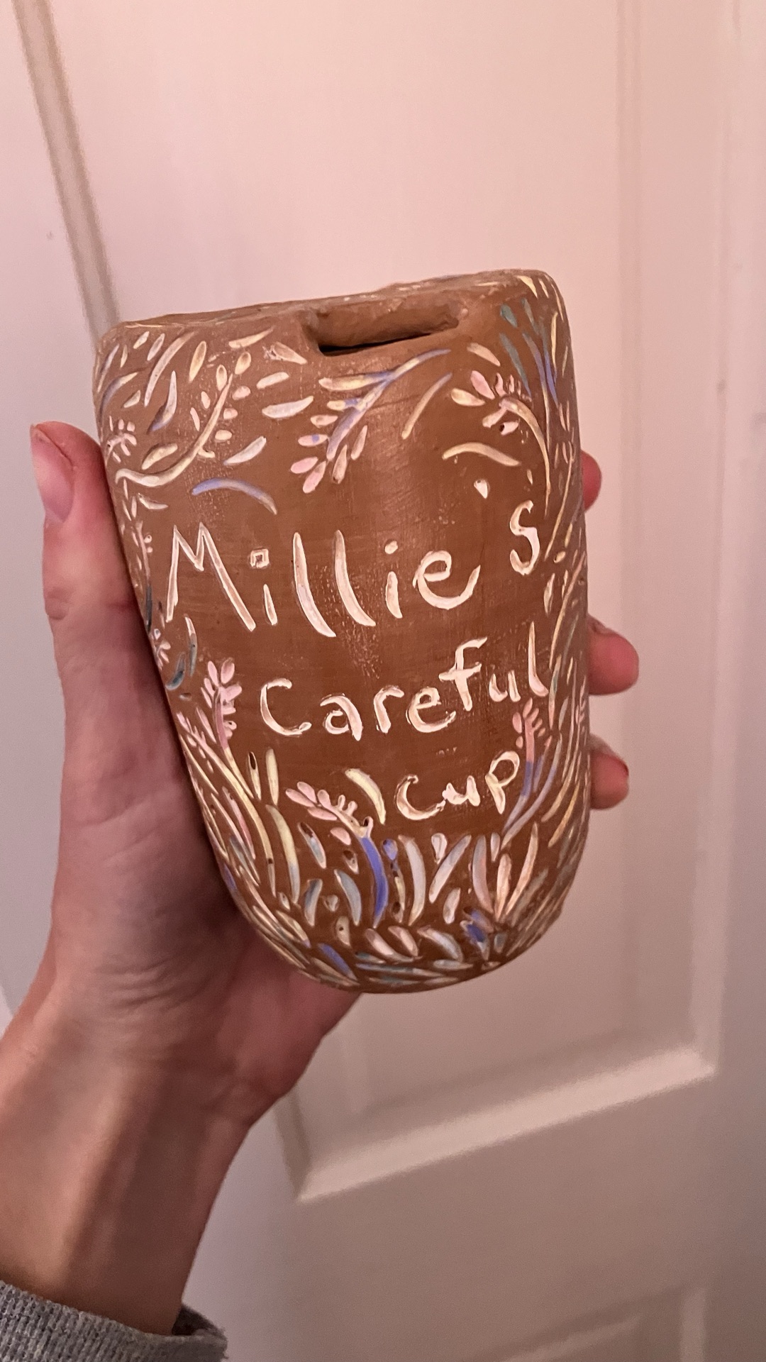 Custom sippy cup for my niece for her second birthday! I’m thinking of making one for each of my niece’s and nephew’s!
Anyone need a custom one for a kiddo birthday? The “careful” label helps them know it is a special cup and that they have to be very careful and gentle using it!