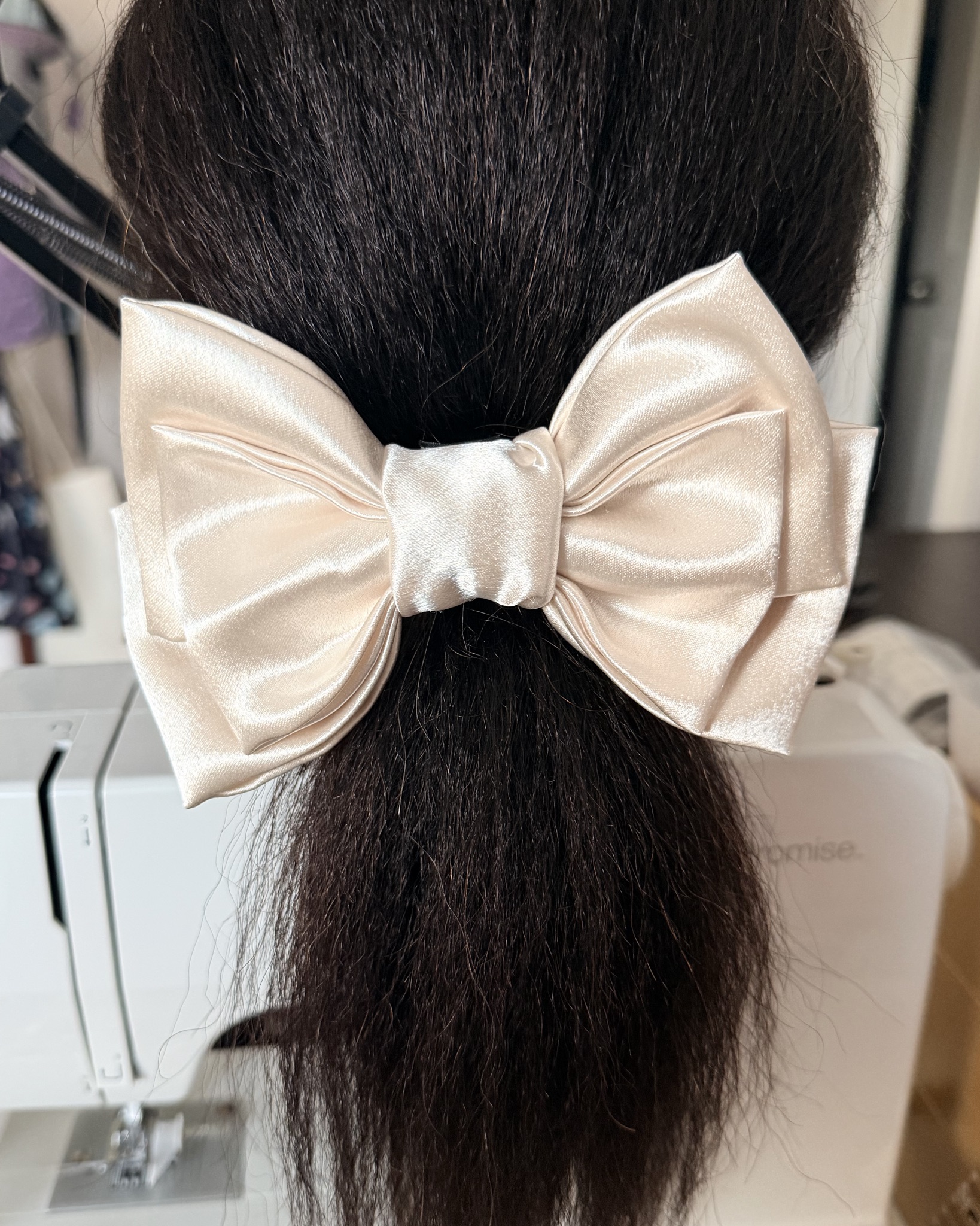 Large Satin Barrette-Formal Hair Accessories
