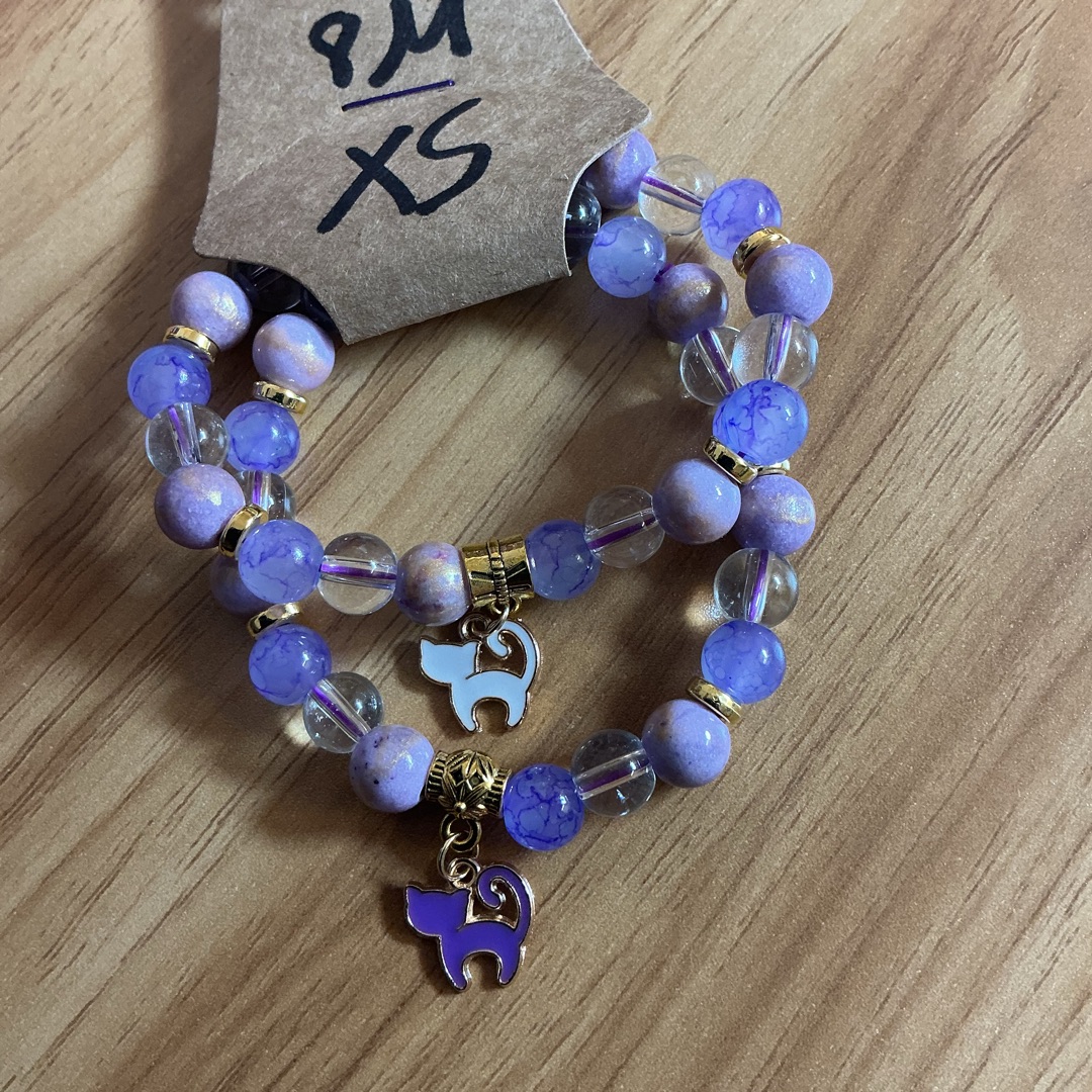X small purple and white